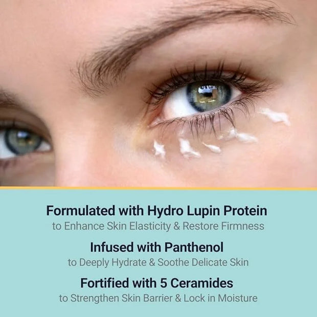 Eye Cream with SYN-BIO B-Glucan - Reduces Wrinkles, Brightens Dark Circles, Hydrates & Firms Skin - Gentle for All Skin Ty...