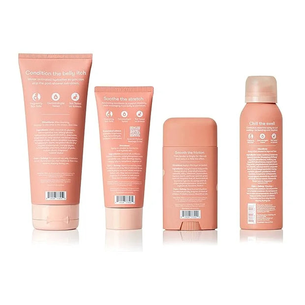Frida Mom Pregnancy Skincare Set, Body Relief for Stretch Marks, Dry Skin, Swelling, & Chafing - 4pk Set - Product Image
