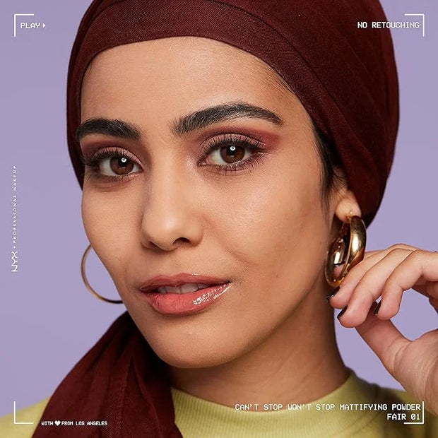 NYX PROFESSIONAL MAKEUP Can't Stop Won't Stop Mattifying Pressed Powder - Fair - Product Image