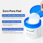 Medicube Zero Pore Pads 2.0, Dual-Textured Facial Toner Pads for Exfoliation and Pore Care with 4.5% AHA Lactic Acid & 0.4...