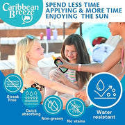 Caribbean Breeze Kids Sunscreen Spray SPF 50 Lotion, Mango Scent Lime Fragrance Tanning Sunscreen Spray On Sunscreen with ...