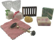 ModaMoo's Day Spa Gift Box Set. Cucumber Melon and Asian Tea Blossom Soaps, Jade Roller, Sea Sponge, and More - Product Image