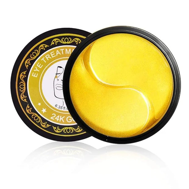 Golden Under Eye Patches (30 Pairs Eye Gels) - Golden Eye Mask with Amino Acid & Collagen - Rejuvenating Treatment for Dar...