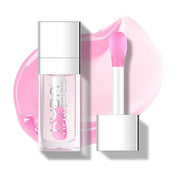 KYDA Hydrating Lip Glow Oil, Clear to Pink, Color Change Effect, Moisturizing Transparent Plumping Lip Oil Tinted for Lip ...