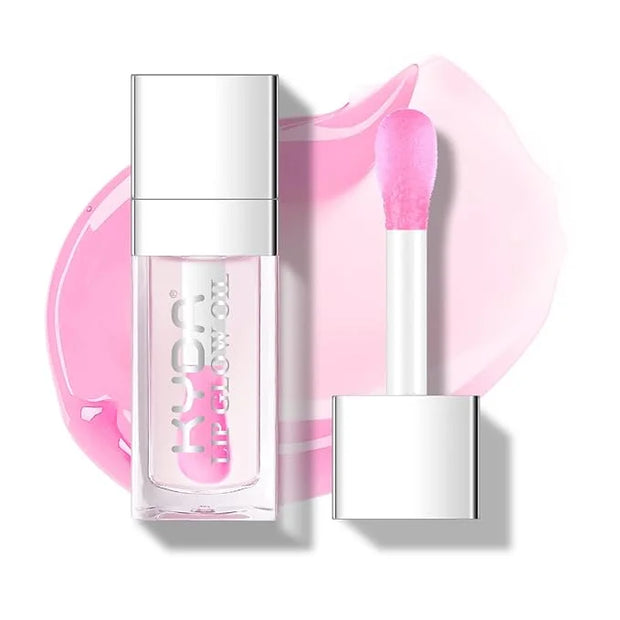 KYDA Hydrating Lip Glow Oil, Clear to Pink, Color Change Effect, Moisturizing Transparent Plumping Lip Oil Tinted for Lip ...