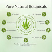 Aloderma 99.8% Organic Aloe Vera Face Hydrator Made Within 12 Hours of Harvest - Moisturizing & Hydrating Facial Toner for...