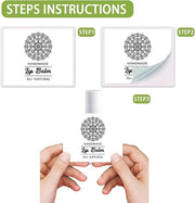 OLYCRAFT 100Pcs Self-Adhesive Lip Balm Tag Wrapping