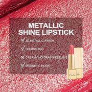 Oulac Glitter Lipstick for Women with Metallic 3D Shine Lightweight Hydrating Formula, High Impact Lip Color, Vegan Beauty...