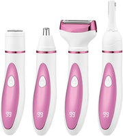 Electric Razor for Women, Bikini Trimmer Womens Shaver for Face Nose Eyebrow Body Leg Pubic Underarm Arm Ladies Rechargeab...