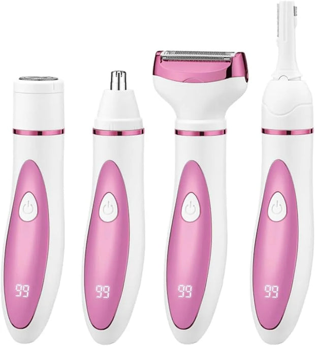 Electric Razor for Women, Bikini Trimmer Womens Shaver for Face Nose Eyebrow Body Leg Pubic Underarm Arm Ladies Rechargeab...