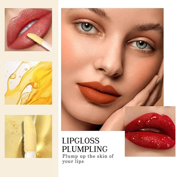 two faced lip injection extreme lip plumper gloss - hydrating lip oil & lip mask for plump, smooth lips, Hydrating & Reduc...