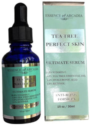 Tea Tree Perfect Skin Facial Serum, Ultimate Anti-Aging Formula for Acne-Prone Skin with 20% Vitamin C, Tea Tree Essential...
