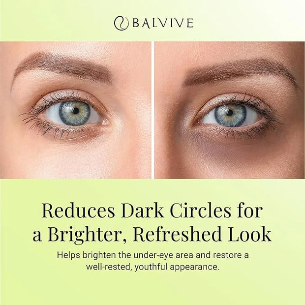 Eye Serum Treatment with Retinol, Caffeine & Multi-Peptides for Dark Circles, Puffiness, Wrinkles & Fine Lines - Hydrating...