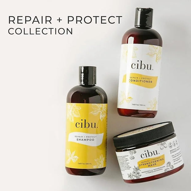 CIBU Repair + Protect Conditioner 30003 Restores Damaged Dry Hair Protects From Breakage Safe for Color-Treated Hair 11.83...