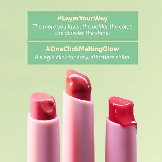 COLORGRAM Fruity Glass Stick 01 ENDEARING FIG | Long-Lasting Juicy Lip Tint with Radiant, Glossy Finish | Melting Syrupy T...