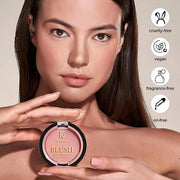 FV Long Lasting Powder Blush - Lightweight Smooth & Blendable Cheek Makeup, High Buildable Color, Transfer-Resistant Matte...