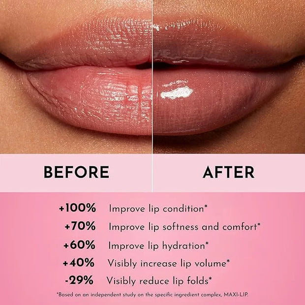 Women's Forget The Filler Lip Plumper Line Gloss, Nudie, Pink, 0.11 Fl Oz (Pack of 1) - Product Image