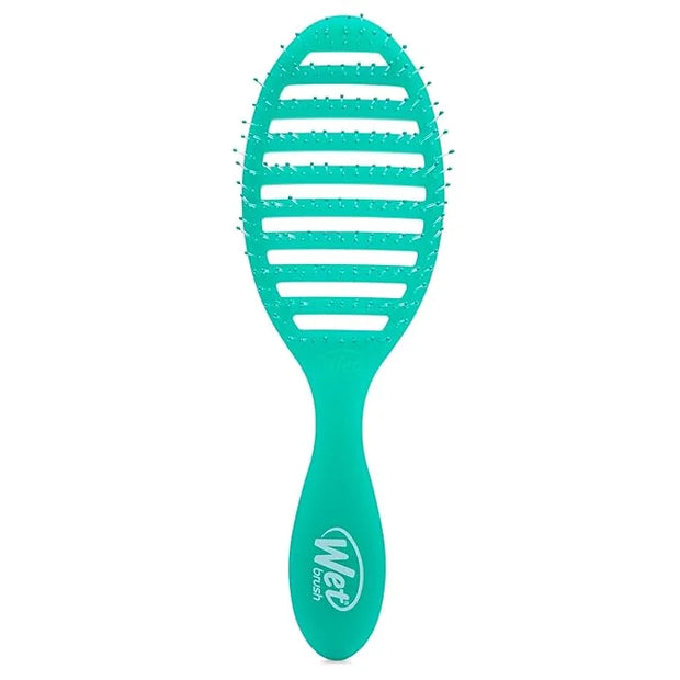 Wet Brush Speed Dry, Green Juice (Summer Quencher) - Vented Design & Soft HeatFlex Bristles Are Blow Dry Safe - Ergonomic ...