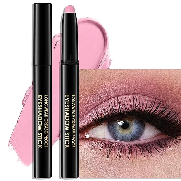 Eyeshadow Stick Matte Eye Shadow Pencil Cream to Powder Eye Brightener Crayon Long-Lasting Crease-Proof Neutral Eyeshadow ...