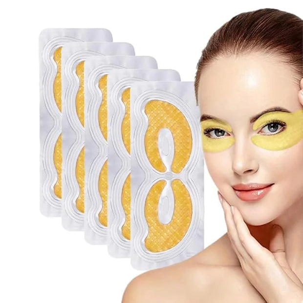 Gold Hydrogel Eye Patches, Collagen Crystal Under Eye Gel Mask Pads - Reduce Wrinkles,Puffy Eyes,Dark Circles,Undereye Bag...