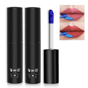 2PCS Peel Off Lip Stain Lip Tint Matte Liquid Lipstick Nude Lip Gloss Long Lasting Waterproof Lip Tint Stain Non-stick Cup...