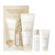 I'm From Rice Whip Facial Cleanser Set - Travel Kit With Face Wash 5.07 fl oz & Toner 1.01 fl oz, Low-pH Rice Water Cleans...