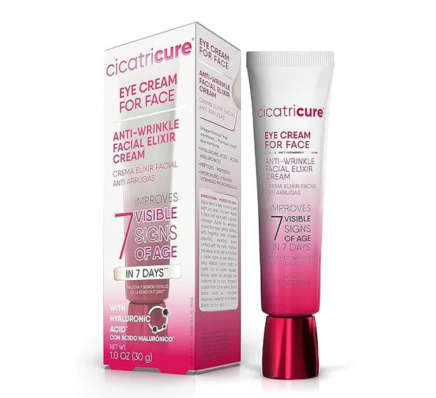 Cicatricure Eye Cream for Face: 7-in-7 Anti-Wrinkle, Peptides & Vitamins Reduce 7 Aging Signs in 7 Days, Hydrating, Oil-Fr...