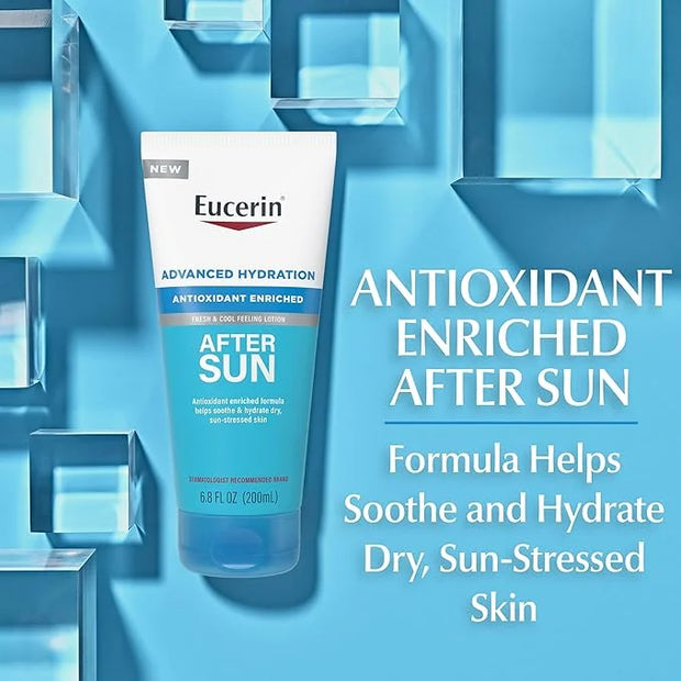 Eucerin Advanced Hydration Skin Care Set, Advanced Hydration Sunscreen Lotion SPF 30, 5 Fl Oz Tube + Advanced Hydration Af...