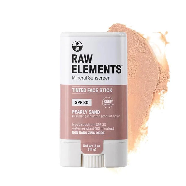 Raw Element Ultra-Moisturizing Face Tint Sunscreen, SPF 30+, Non Toxic Mineral Face Cream, Non Nano Zinc Oxide, Reef Frien...