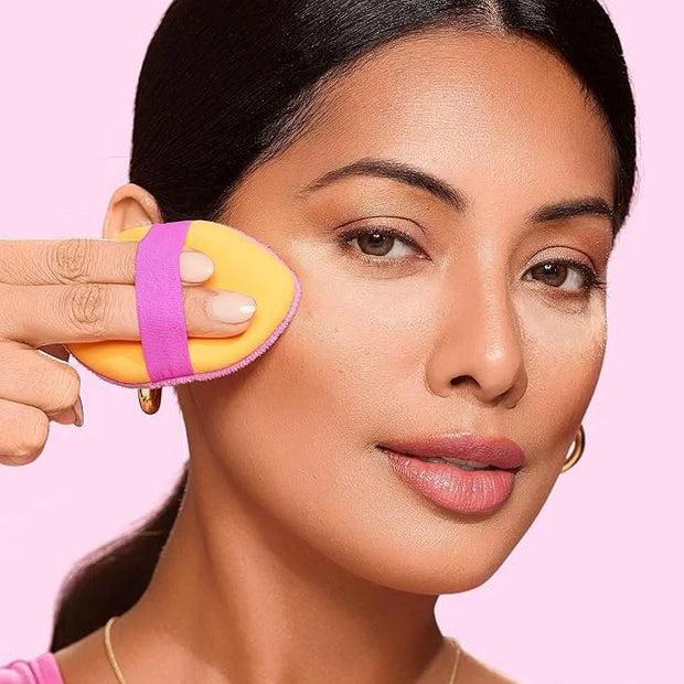 Real Techniques Miracle 2-In-1 Powder Puff, Dual-Sided, Full-Size Makeup Blending Puff, Reversible Elastic Band, Precision...
