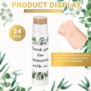 24 Pcs Mini Sunscreen Stick Bulk for Summer Wedding SPF 30 Face Sunscreen Stick Water Resistant Light Skin Tone Sun Block ...