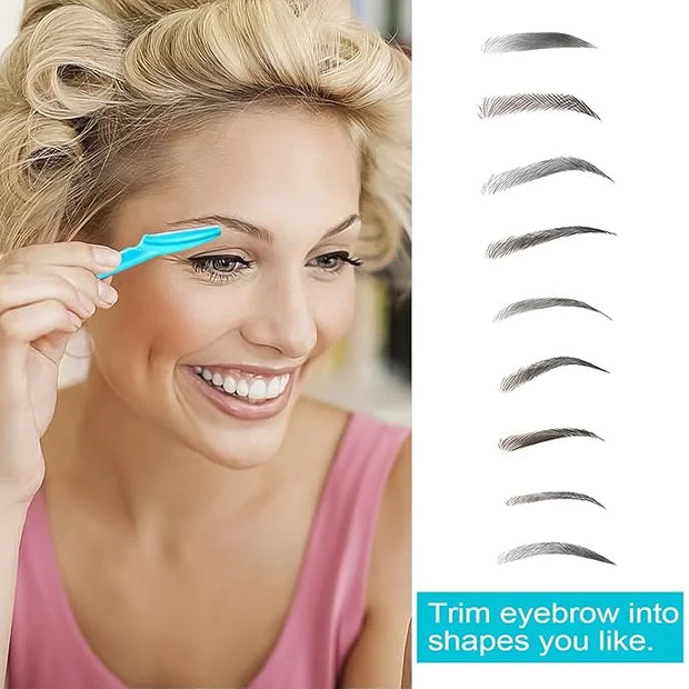 12 Pcs Eyebrow Razors, Face Razors Multipurpose, Exfoliating Dermaplaning Tools, Eyebrow Trimmers Shaver with Safety Cover...