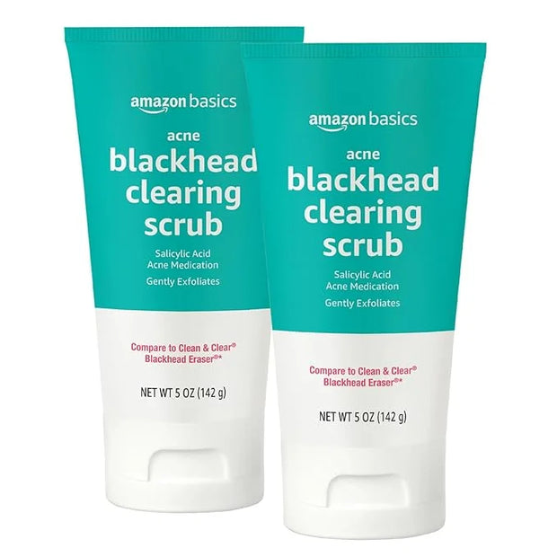 Amazon Basics Salicylic Acid Blackhead Clearing Scrub, 5 Fluid Ounces, 2-Pack - Product Image