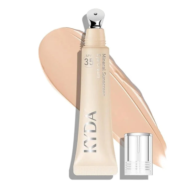 KYDA Mineral Sunscreen Eye Cream, 3-in-1 Anti-Aging Eye Cream, SPF 35, for Dark Circle and Fine Lines, Medium - Product Image