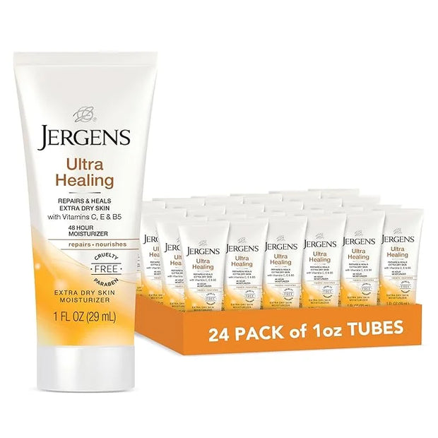 Jergens Ultra Healing Dry Skin Moisturizer, Travel Size Body and Hand Lotion, for Extra Dry Skin, Use After Washing Hands,...