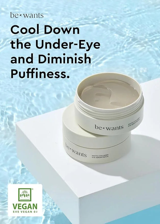 Bewants under eye patches for puffy eyes, Korean under eye mask with vegan collagen and 71.9% bamboo water, patches for da...