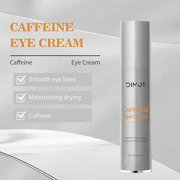 Caffeine Eye Cream Under Eye Cream for Anti-Age Eye Wrinkles Eye Elasticity Fine Lines Cream for Late Nights, Overtime Eye...