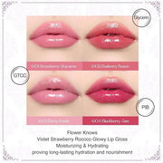 Flower Knows Violet Strawberry Rococo Glowy Lip Gloss G01 Little Angel Matte Lipstick C06 - Product Image