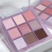 Eyeshadow Palette Makeup- 9 Colors Rose Gold Dark Brown Colorful Eyeshadow Palette Matte Shimmer Korean Natural Eye Shadow...