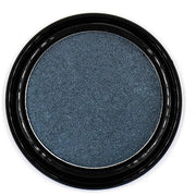 Dark Starry Night Metallic Navy Blue Grey Gray Silver Shimmer Pressed Powder Single Vegan Eyeshadow; Talc, Paraben & Cruel...