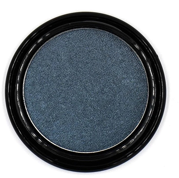 Dark Starry Night Metallic Navy Blue Grey Gray Silver Shimmer Pressed Powder Single Vegan Eyeshadow; Talc, Paraben & Cruel...