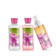 Bath & Body Care Travel Set Pea Flower Scent Home Spa Set with Body Lotion, Shower Gel and Fragrance Mist - Product Image