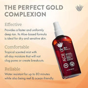 Aloe Up Light Tanning Oil With SPF 6 Sunscreen - Body and Face Tanning Oil for Outdoor Sun - With Pure Aloe Vera Oil and N...