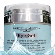 Eye Gel, for Dark Circles, Puffiness, Wrinkles, Skin Firming and Bags - Effective Anti-Aging Eye Gel for Under and Around ...