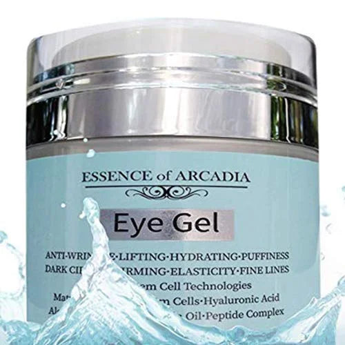 Eye Gel, for Dark Circles, Puffiness, Wrinkles, Skin Firming and Bags - Effective Anti-Aging Eye Gel for Under and Around ...