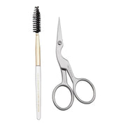 Tweezerman Brow Shaping Scissors and Brush - Stainless Steel Eyebrow Trimming Scissors for Women and Men - Product Image