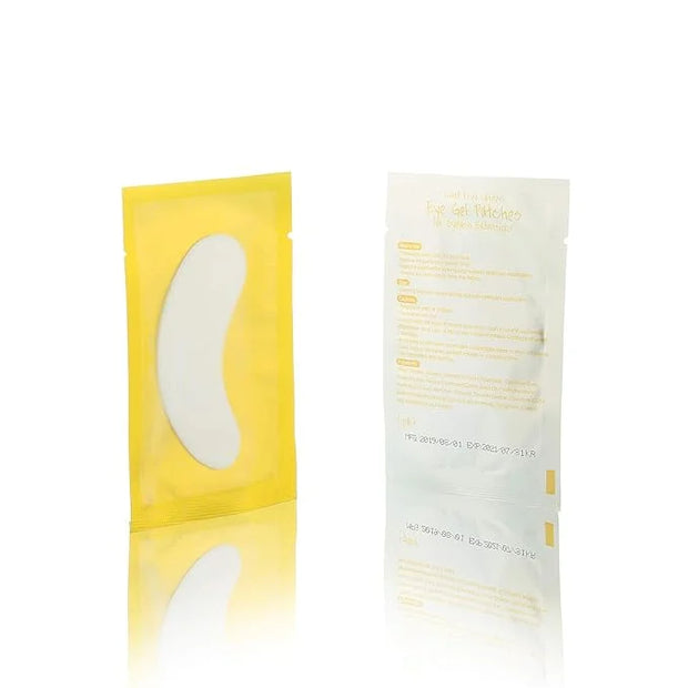 100 Pairs Set Under Eye Pads, Comfy and Cool Under Eye Patches Gel Pad for Eyelash Extensions Eye Mask Beauty Tool (Gold) ...