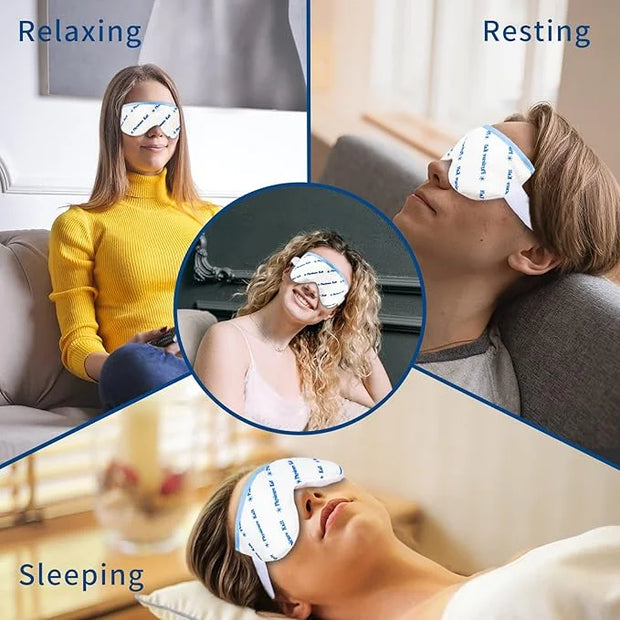 Heated Eye Mask | Moist Heat Compress Relief for Dry, Pink Eyes | Microwave Activated Therapy - Product Image