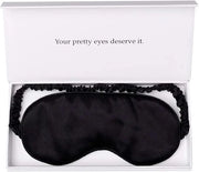 Silk Sleep Mask Light Blocking Luxury 100% Mulberry 19mm Silk Eye Mask Eye Cover Blindfold Ultra Soft Light & Comfy Anti A...