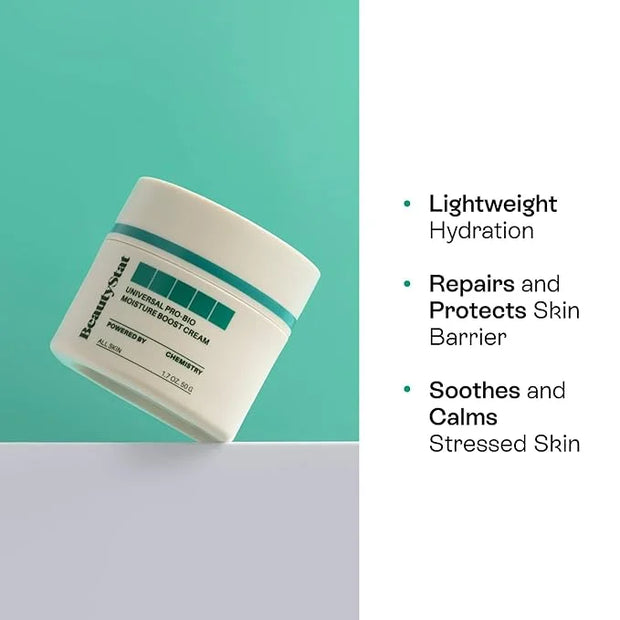 BeautyStat Probiotic 24HR Moisture Boost Cream - Made in the USA - Daily Moisturizer Face Cream with Probiotics, Ceramides...